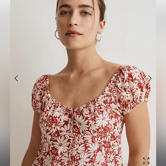 Madewell Margie Mini Dress in Abstract Flora - Picture 2 of 3